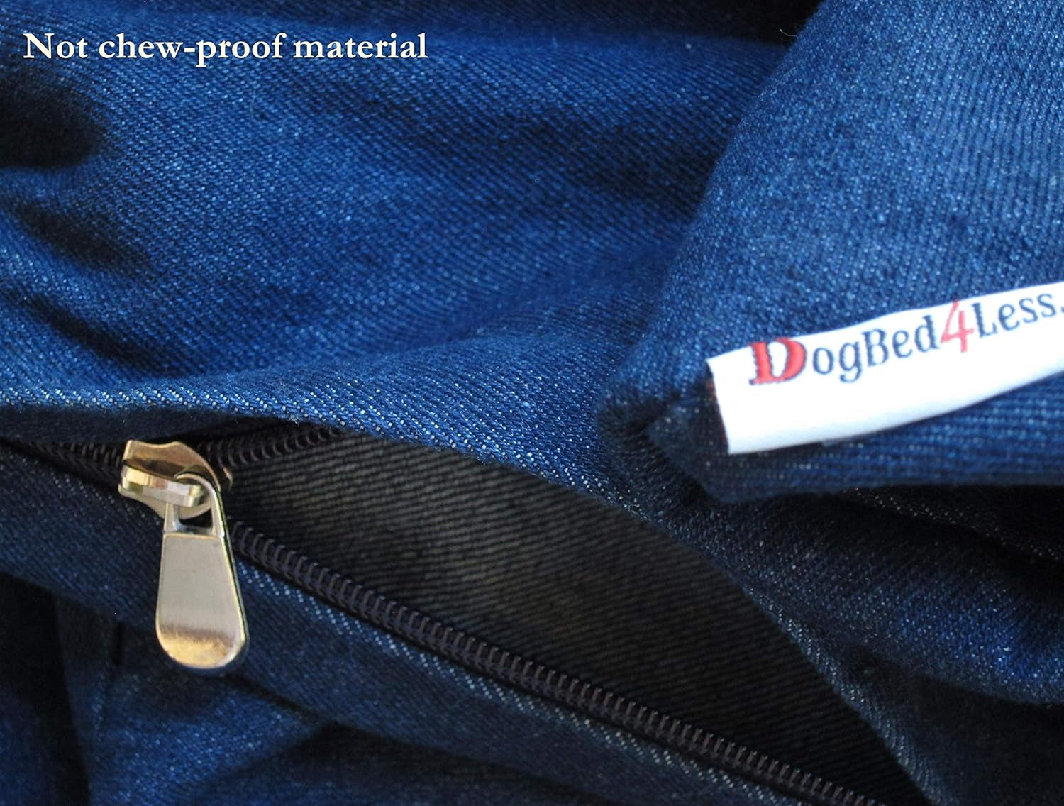 Premium Gel Memory Foam Dog Bed, Durable Denim Cover with Waterproof Liner and Extra Pet Bed Case, 35"X20"X4" Small to Medium Pet