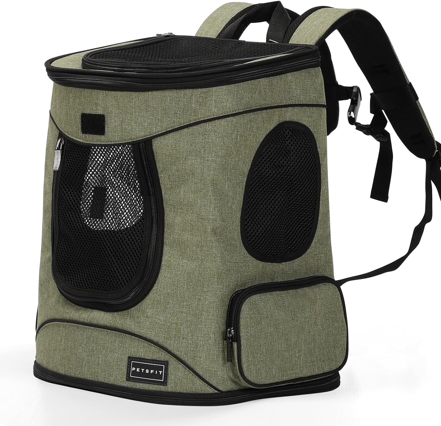 Pet Backpack Carrier with Upgrade Waist Cushion Design to Better Fit the Waist, Suitable for Small and Medium Dogs Cats, and Rabbits up to 18 Pounds
