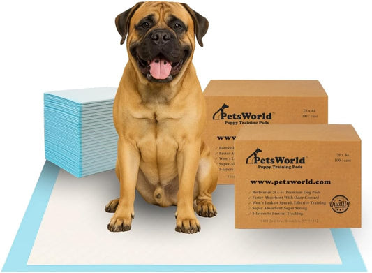 2XL Dog Pee Pads 28"X44" 200 Count – Extra Large Pet Pee Pads for Dogs & Puppies, Heavy Duty Leak-Proof Dog Training Pads, Super Absorbent Quick-Dry Potty Pads with Odor Control